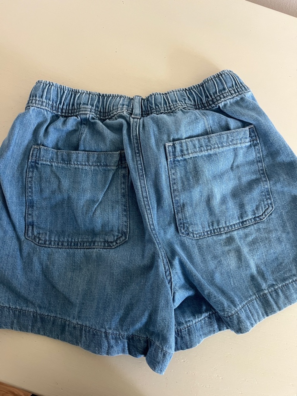 GAP Light Blue Denim Drawstring Shorts - Picture 3 of 3